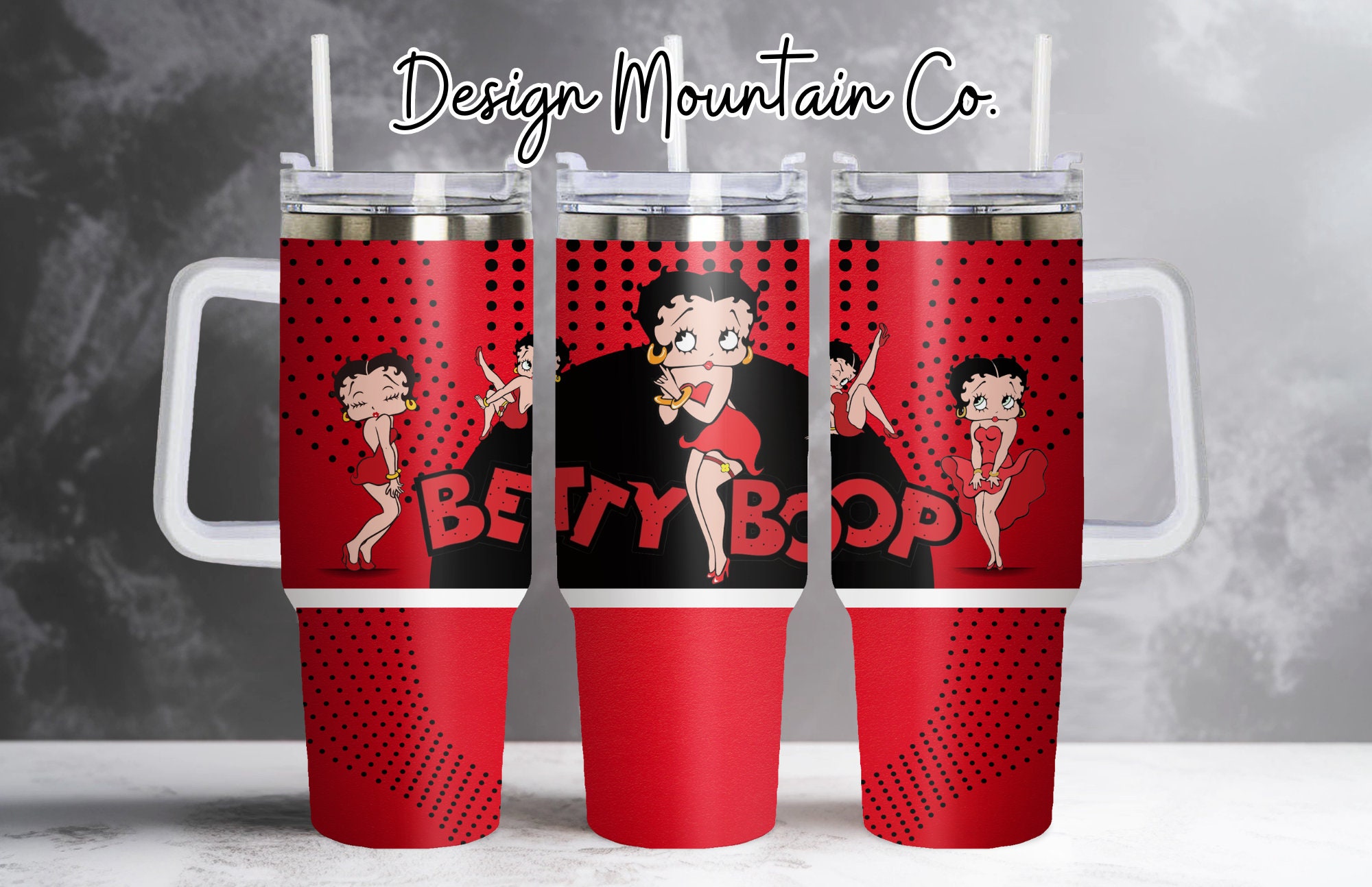 Betty Boop Cartoon Custom Stanley Cup 40 oz 30 oz Tumbler With Handle