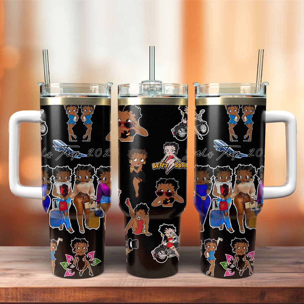 Betty Boop Cartoon Custom Stanley Cup 40 oz 30 oz Tumbler With Handle