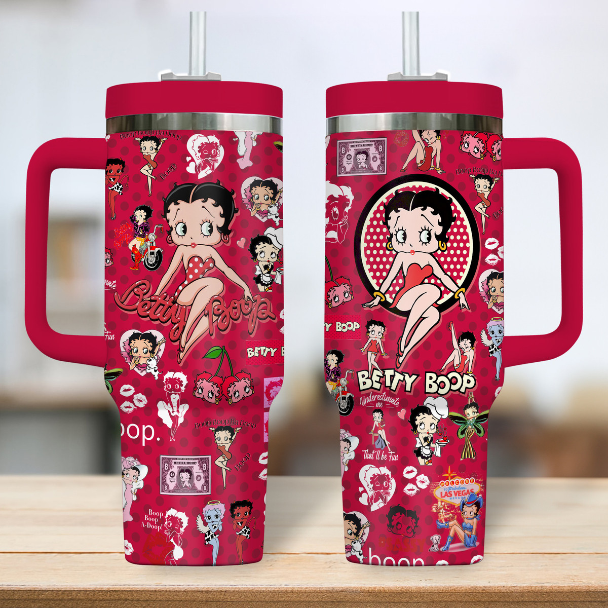 Betty Boop Music Custom Stanley Cup 40 oz 30 oz Tumbler With Handle