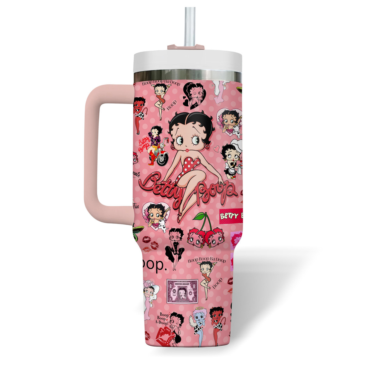 Betty Boop Music Custom Stanley Cup 40 oz 30 oz Tumbler With Handle