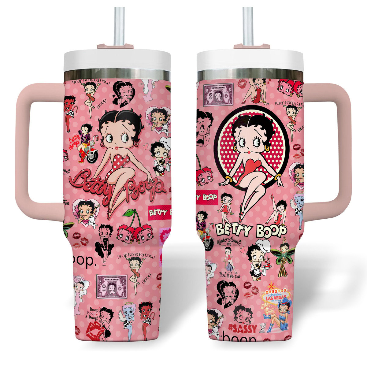 Betty Boop Music Custom Stanley Cup 40 oz 30 oz Tumbler With Handle