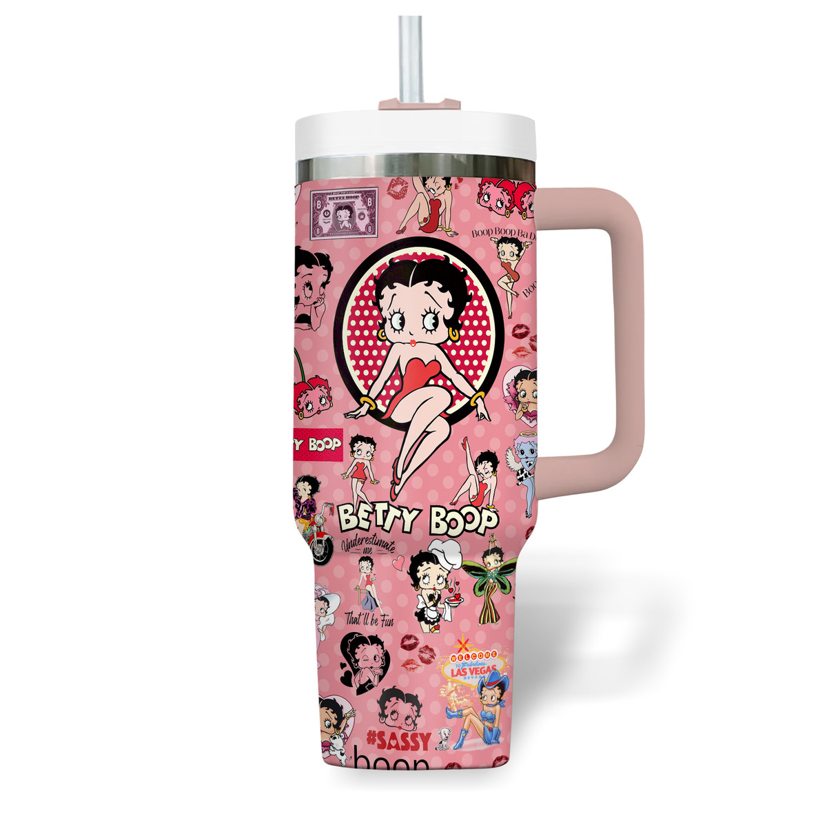 Betty Boop Music Custom Stanley Cup 40 oz 30 oz Tumbler With Handle