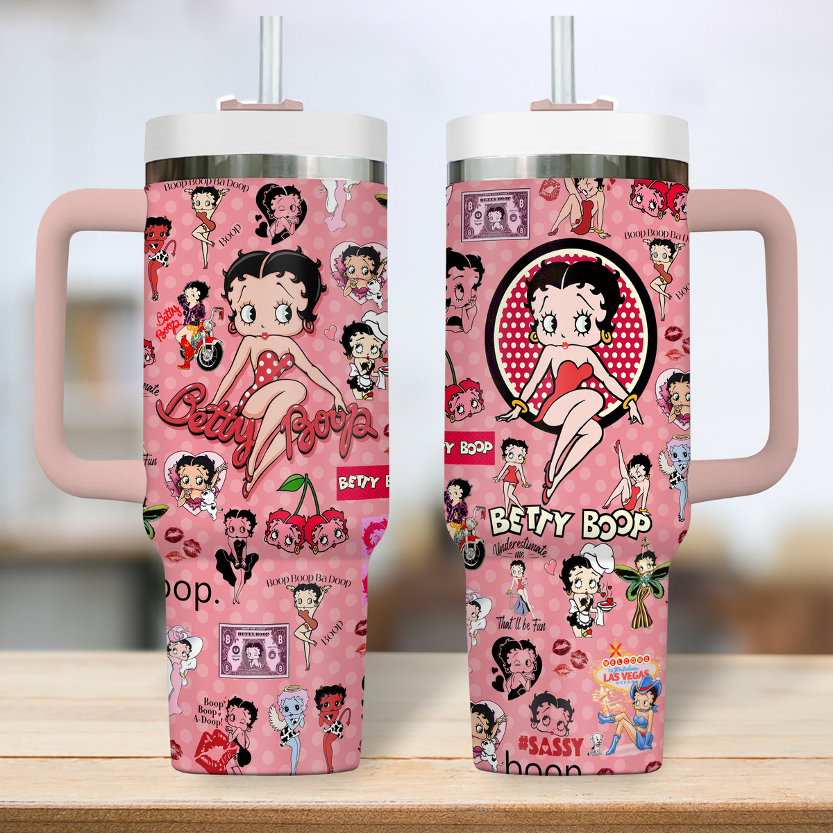 Betty Boop Music Custom Stanley Cup 40 oz 30 oz Tumbler With Handle