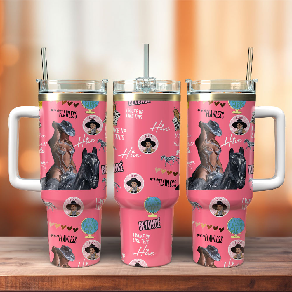 Beyonce Singer Custom Stanley Cup 40 oz 30 oz Tumbler With Handle