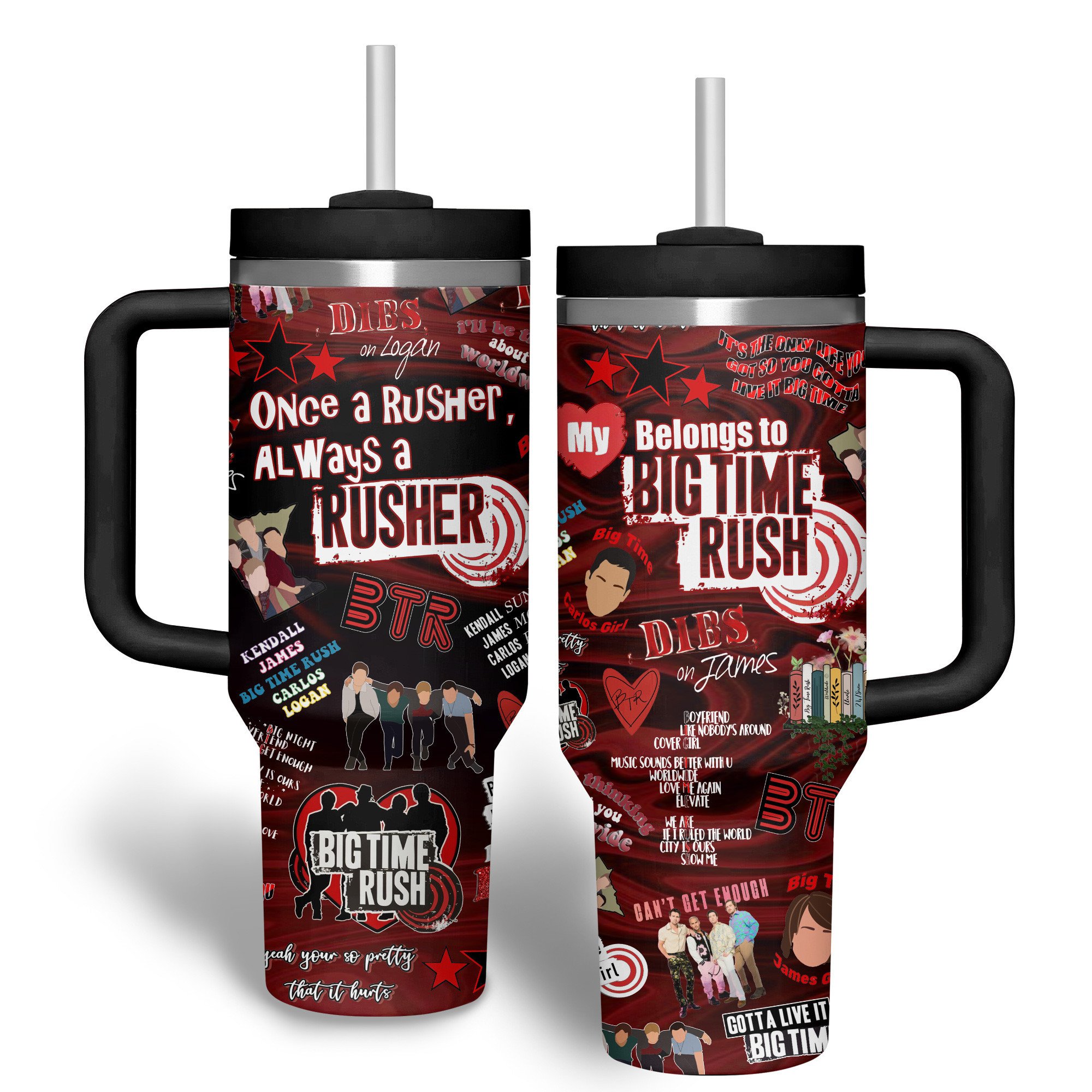 Big Time Rush Music Custom Stanley Cup 40 oz 30 oz Tumbler With Handle