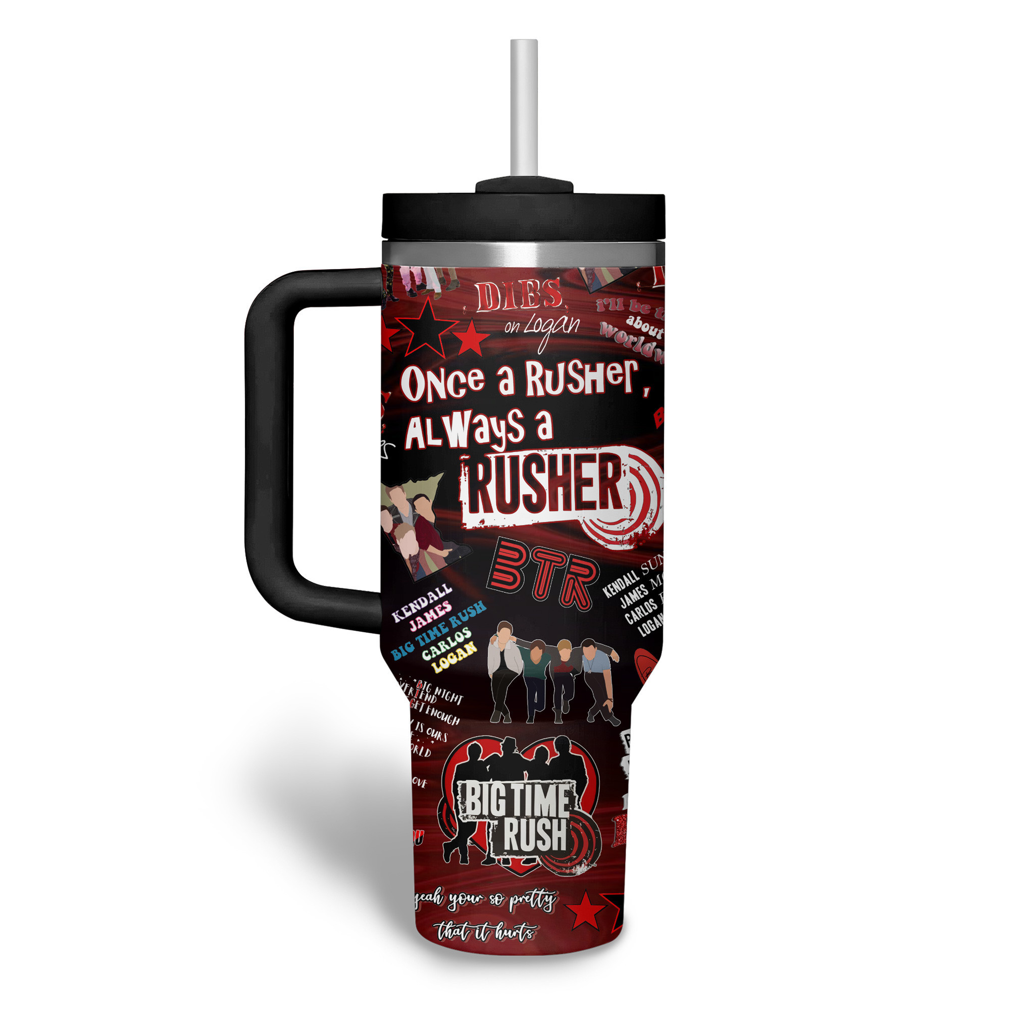 Big Time Rush Music Custom Stanley Cup 40 oz 30 oz Tumbler With Handle