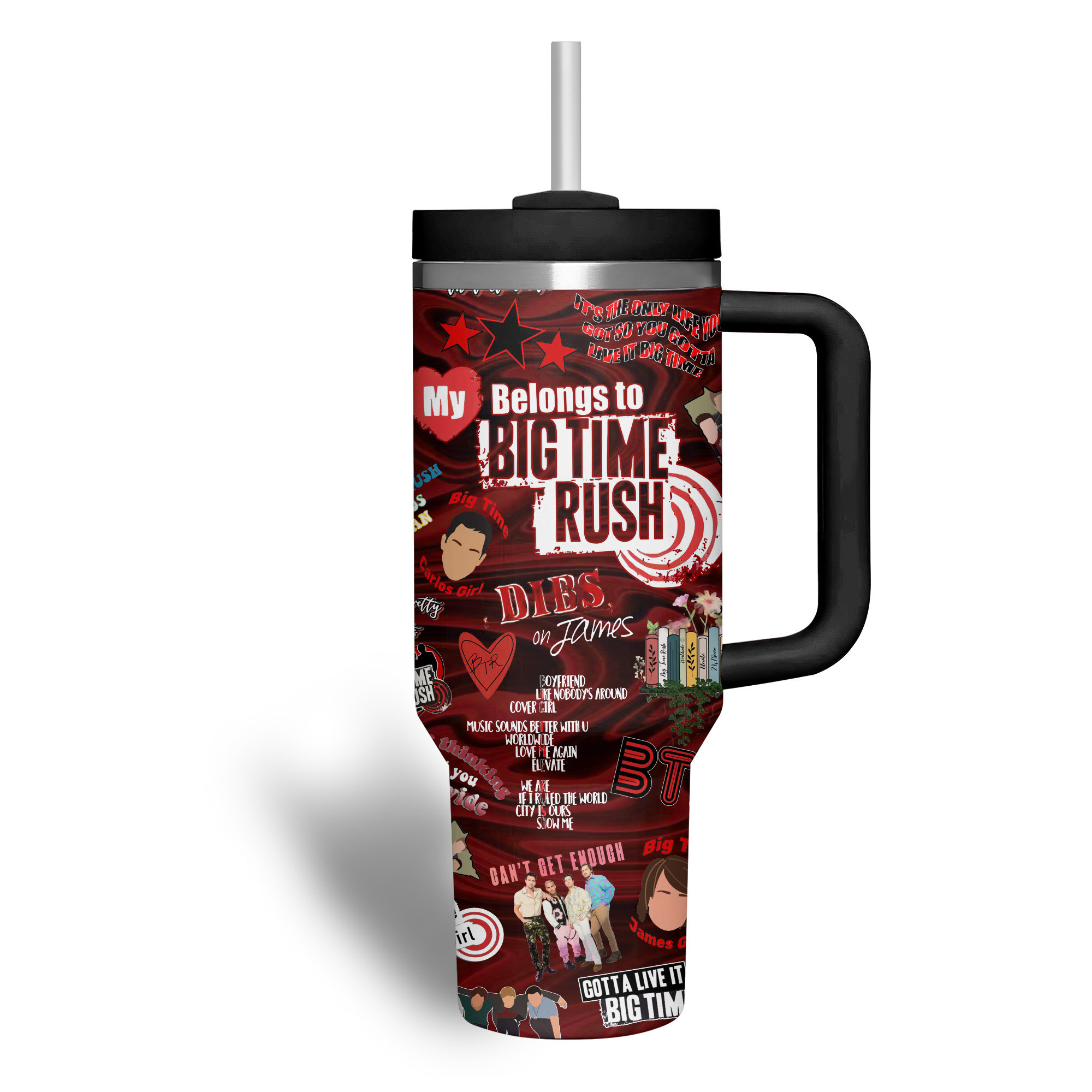 Big Time Rush Music Custom Stanley Cup 40 oz 30 oz Tumbler With Handle