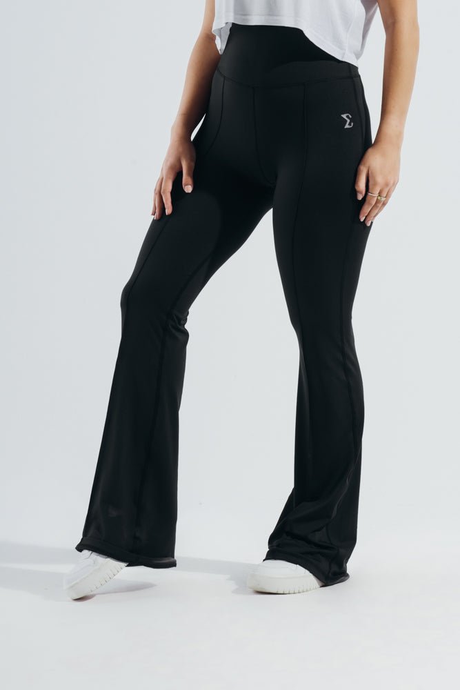 Black Blossom Gym Sport Workout Leggings