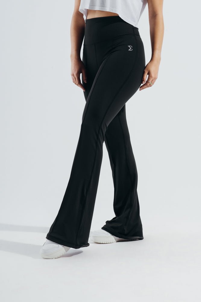 Black Blossom Gym Sport Workout Leggings