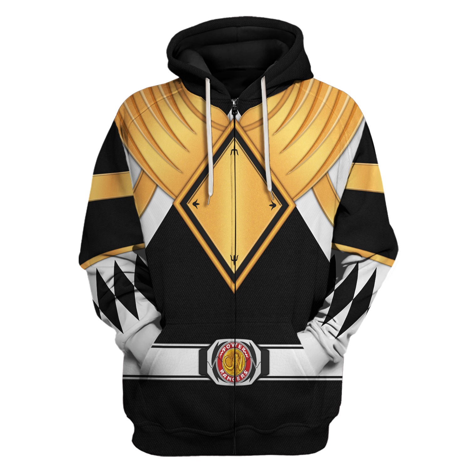 Black Ranger Dragon Shield Hoodies Sweatshirt T-shirt Hawaiian - Stormmerch Exclusive