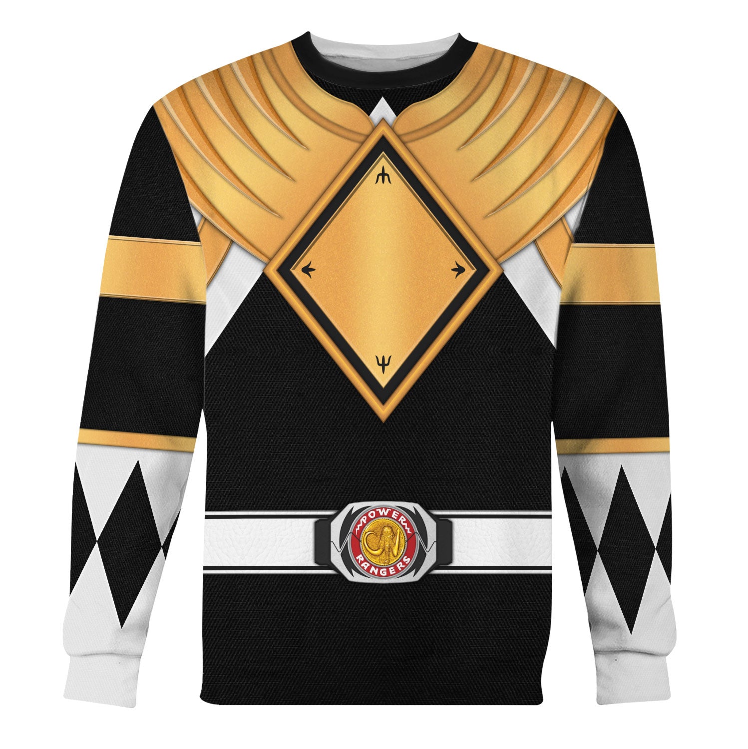 Black Ranger Dragon Shield Hoodies Sweatshirt T-shirt Hawaiian - Stormmerch Exclusive