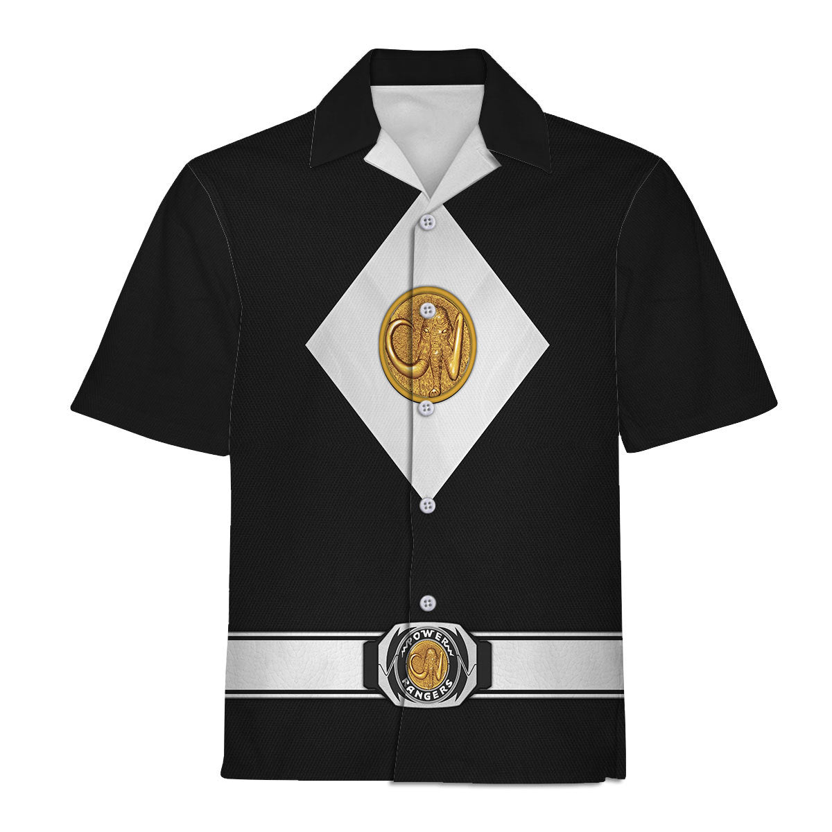 Black Ranger Mighty Morphin The Movie (1995) Hoodies Sweatshirt T-shirt Hawaiian - Stormmerch Exclusive