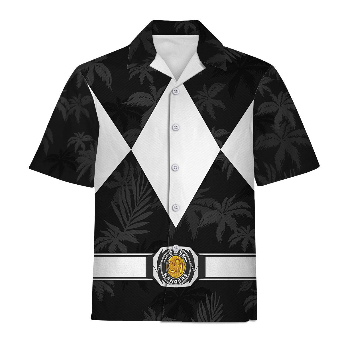 Black Ranger x Tommy Vercetti Hawaiian Shirt Beach Shorts - Stormmerch Exclusive