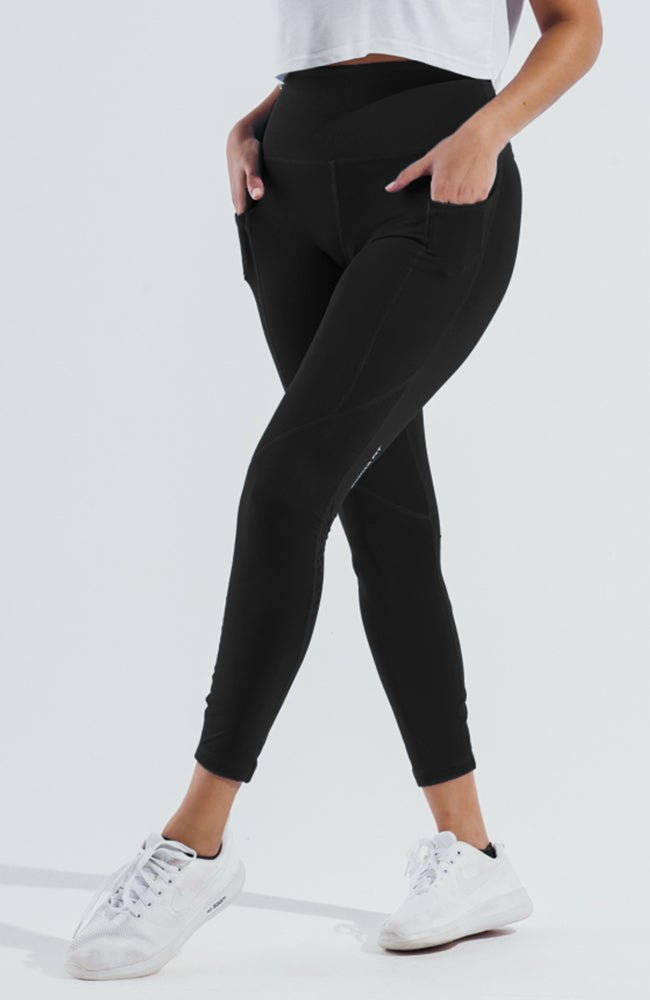 Black Revival Gym Sport Workout Leggings