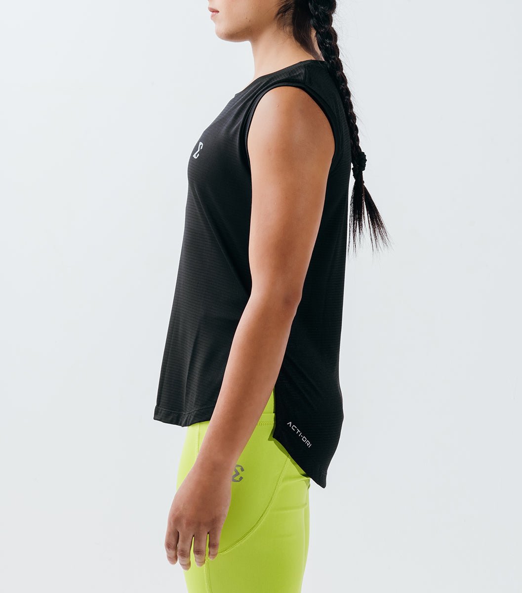 Black Shooting Star Gym Sport Workout Tank Top