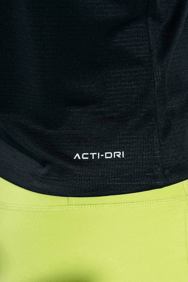 Black X Acid Lime Grace Gym Sport Workout Short Sleeve T-Shirt