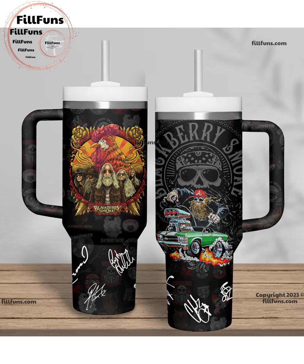 Blackberry Smoke Music Custom Stanley Cup 40 oz 30 oz Tumbler With Handle