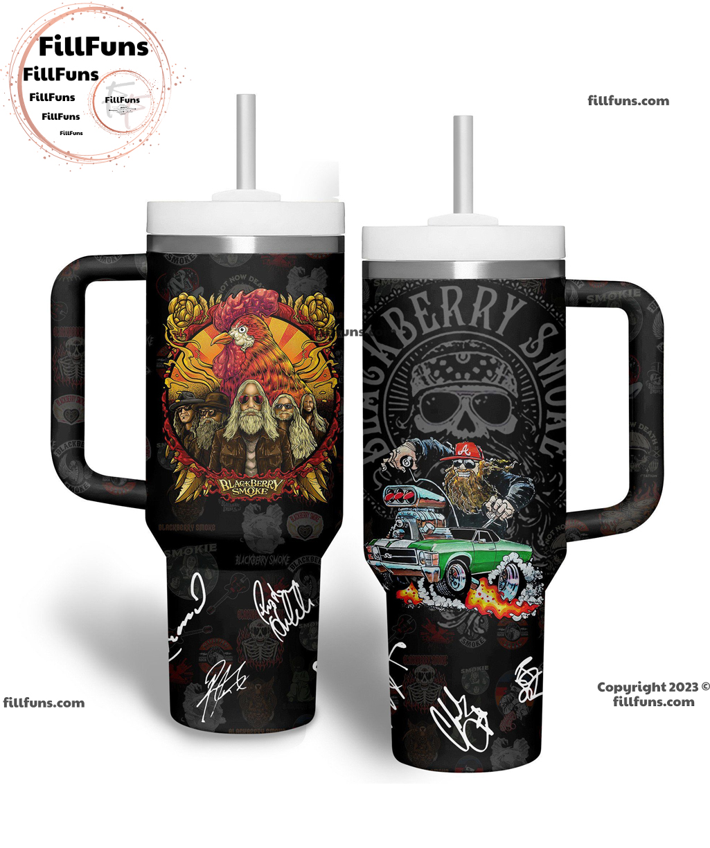 Blackberry Smoke Music Custom Stanley Cup 40 oz 30 oz Tumbler With Handle