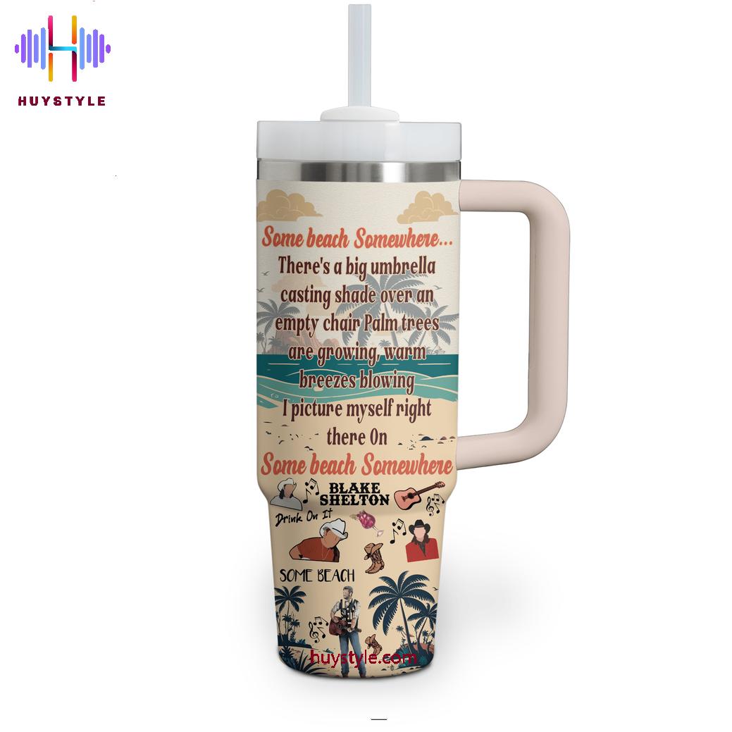 Blake Shelton Music Custom Stanley Cup 40 oz 30 oz Tumbler With Handle