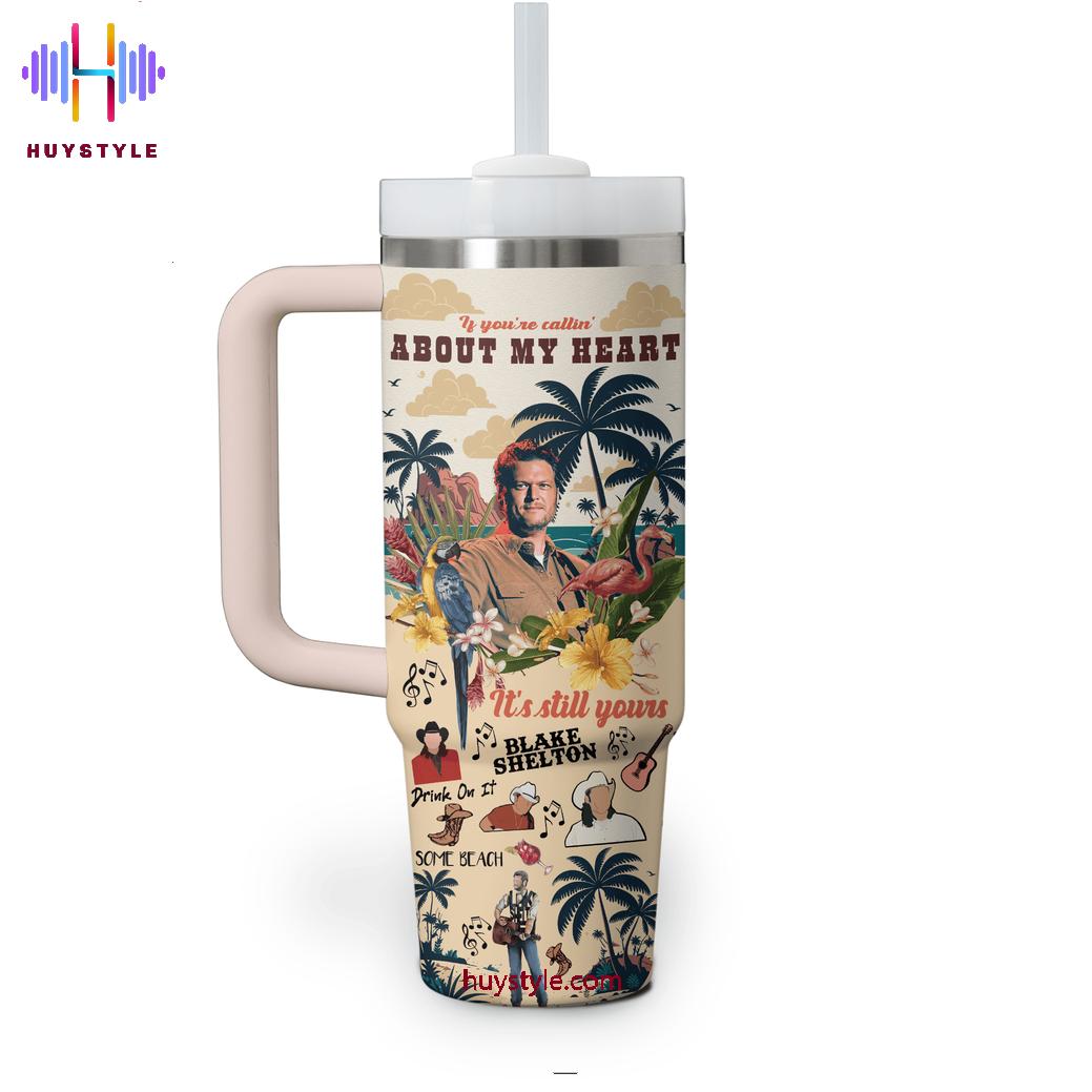 Blake Shelton Music Custom Stanley Cup 40 oz 30 oz Tumbler With Handle