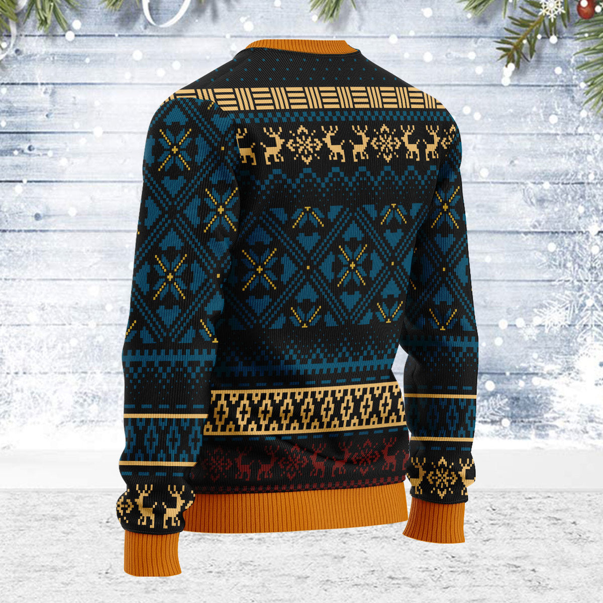 Blue Madonna Virgin Mary Christmas Sweater - Stormmerch Exclusive