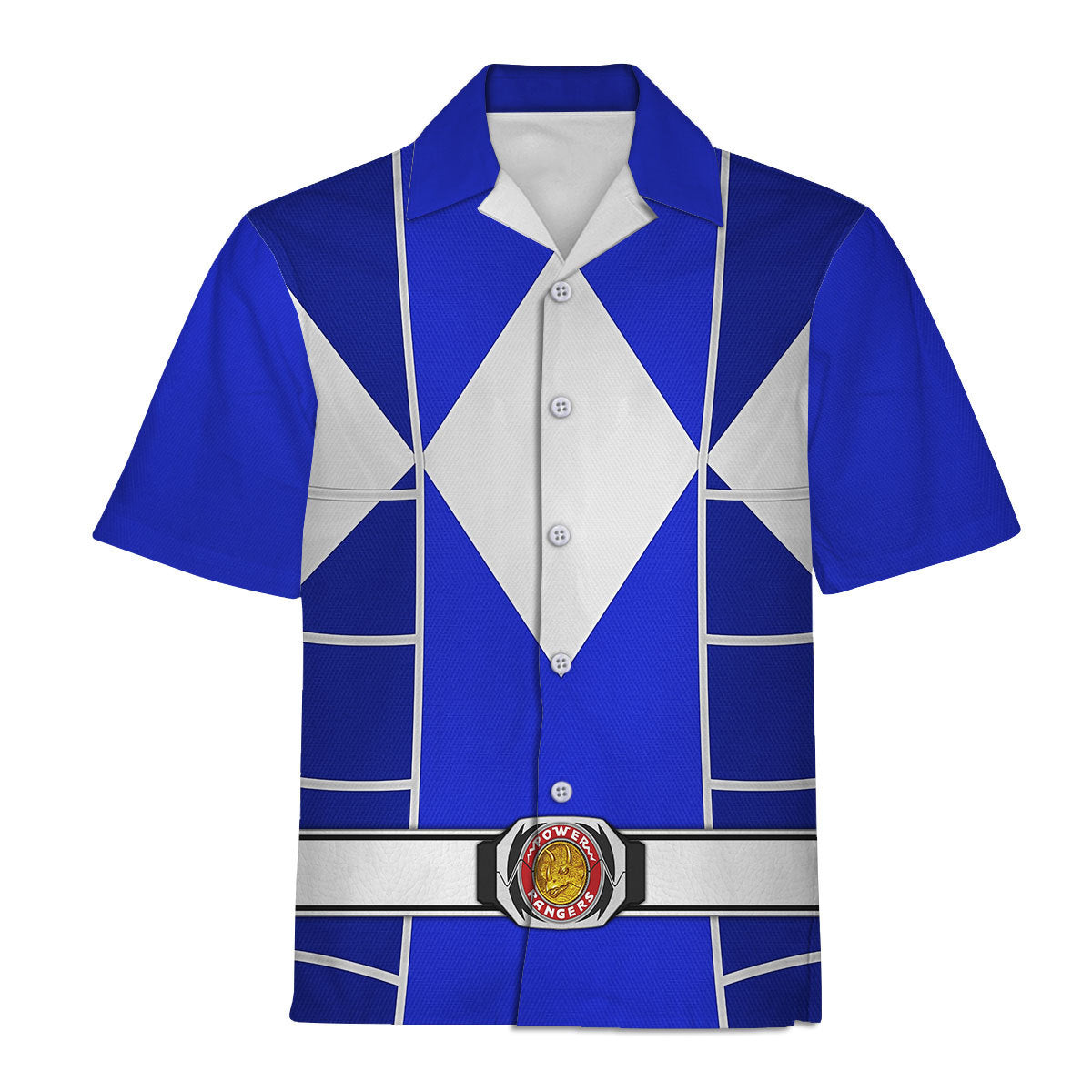 Blue Ranger Mighty Morphin Cosplay Hoodies Sweatshirt T-shirt Hawaiian - Stormmerch Exclusive