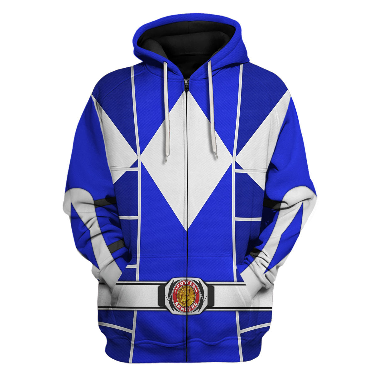 Blue Ranger Mighty Morphin Cosplay Hoodies Sweatshirt T-shirt Hawaiian - Stormmerch Exclusive