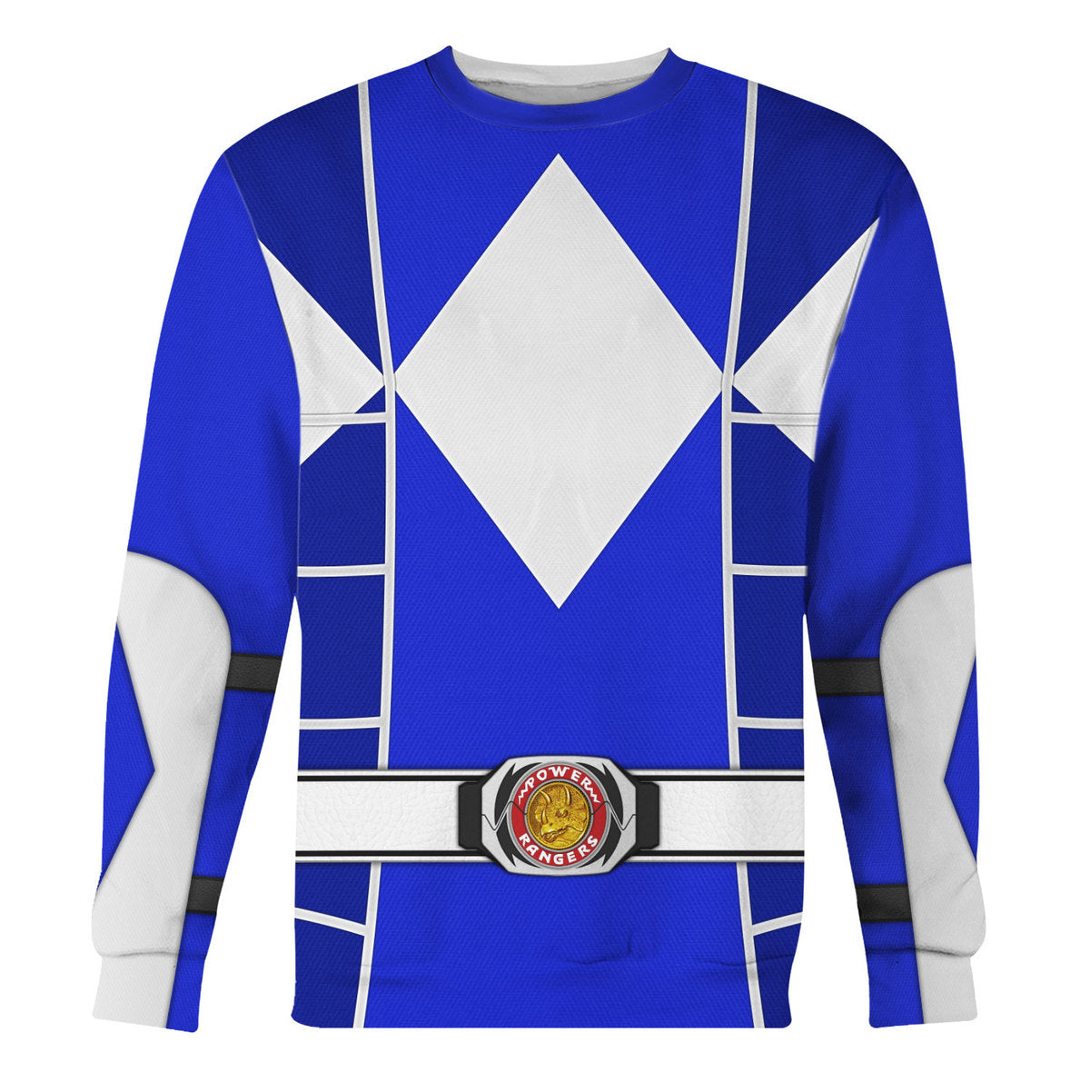 Blue Ranger Mighty Morphin Cosplay Hoodies Sweatshirt T-shirt Hawaiian - Stormmerch Exclusive