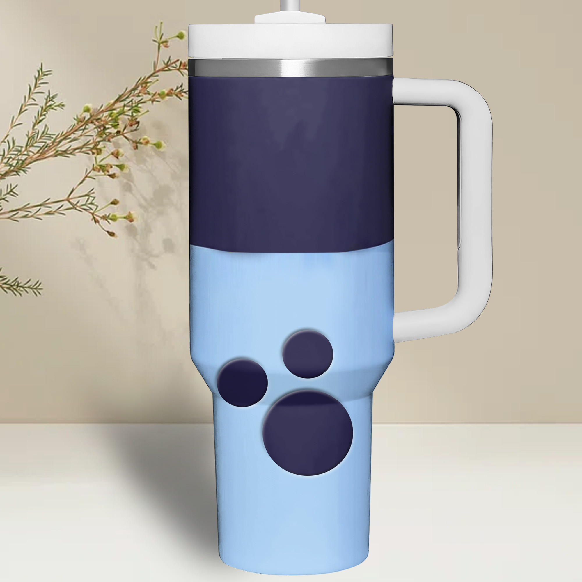 Bluey Cartoon Custom Stanley Cup 40 oz 30 oz Tumbler With Handle