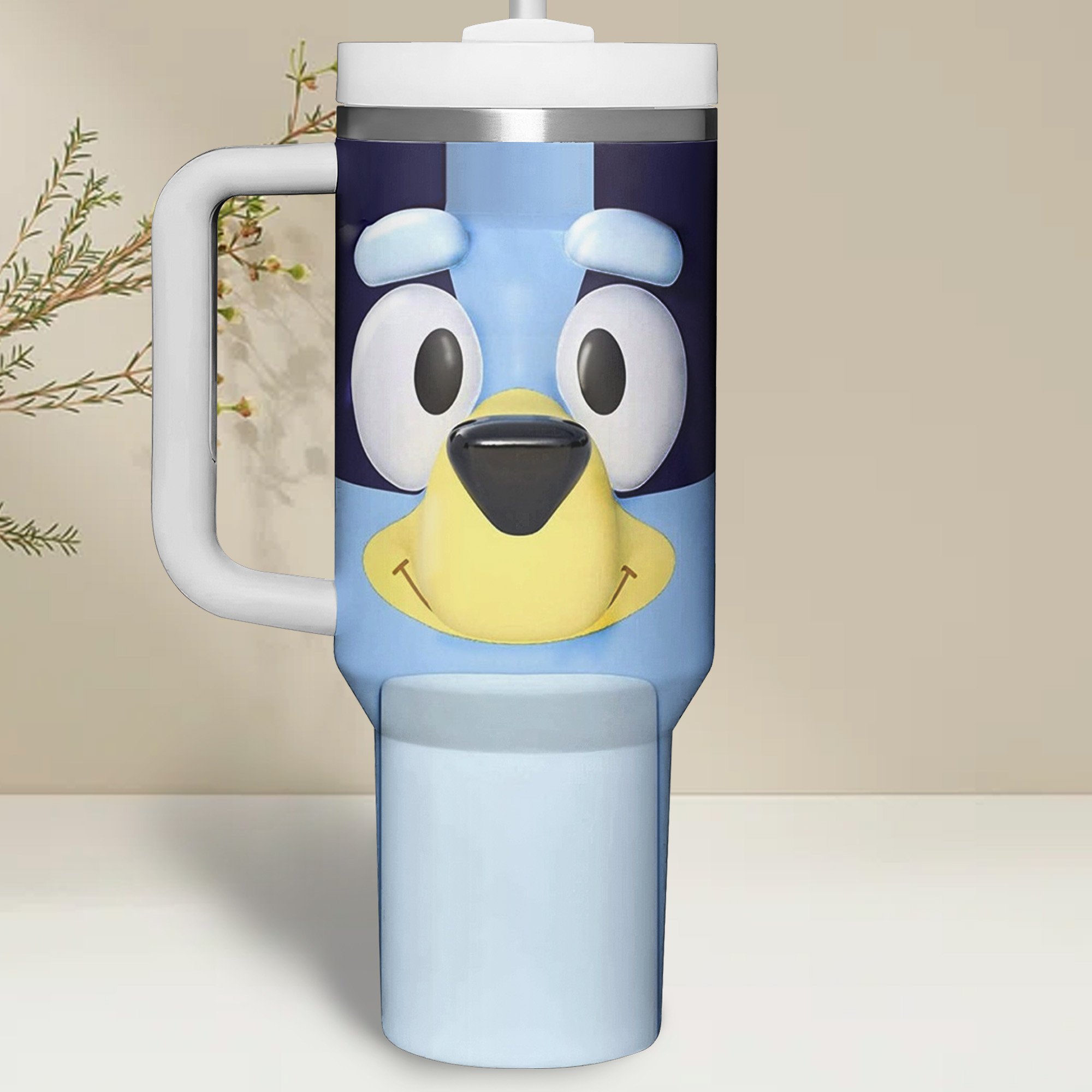 Bluey Cartoon Custom Stanley Cup 40 oz 30 oz Tumbler With Handle