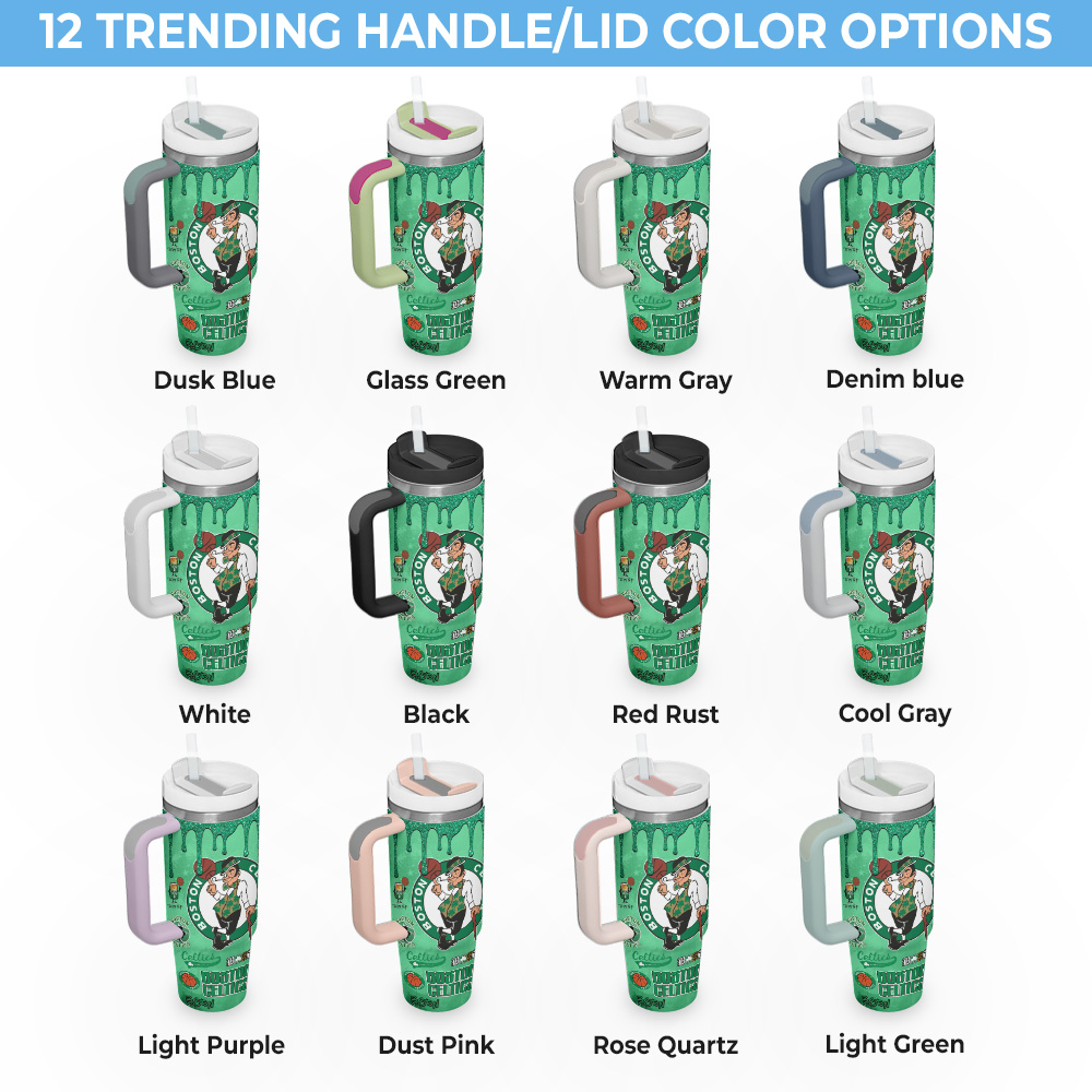 Boston Celtics NBA Custom Stanley Cup 40 oz 30 oz Tumbler With Handle