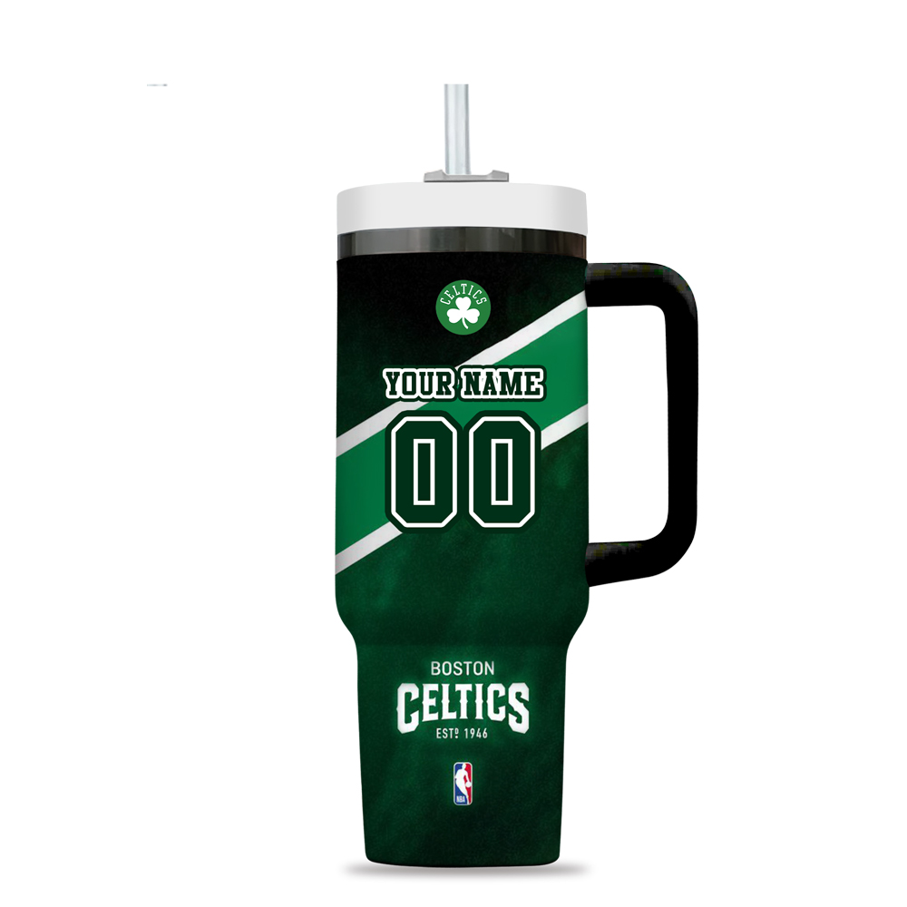 Boston Celtics NBA Custom Stanley Cup 40 oz 30 oz Tumbler With Handle