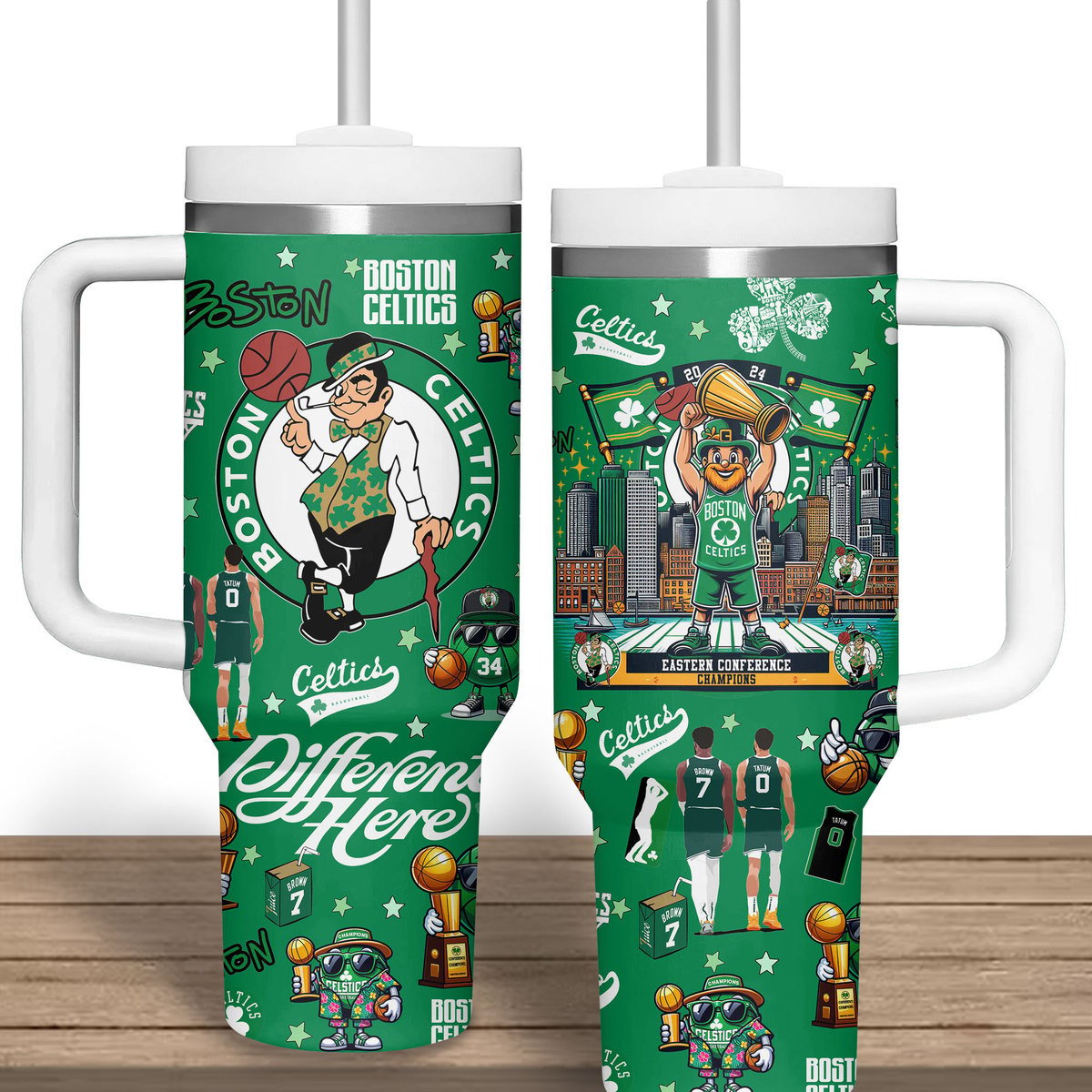 Boston Celtics NBA Custom Stanley Cup 40 oz 30 oz Tumbler With Handle