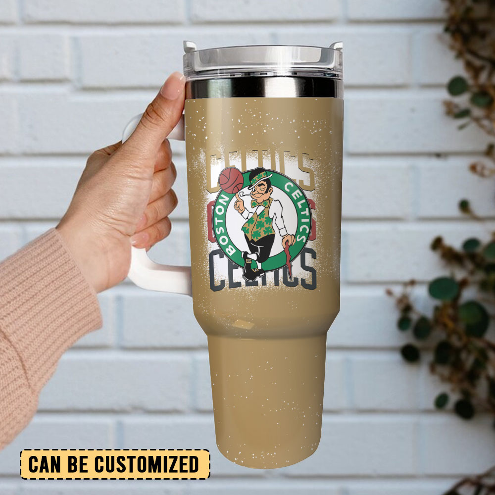 Boston Celtics NBA Sport Custom Stanley Cup 40 oz 30 oz Tumbler With Handle