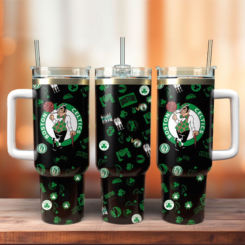 Boston Celtics NBA Sport Custom Stanley Cup 40 oz 30 oz Tumbler With Handle