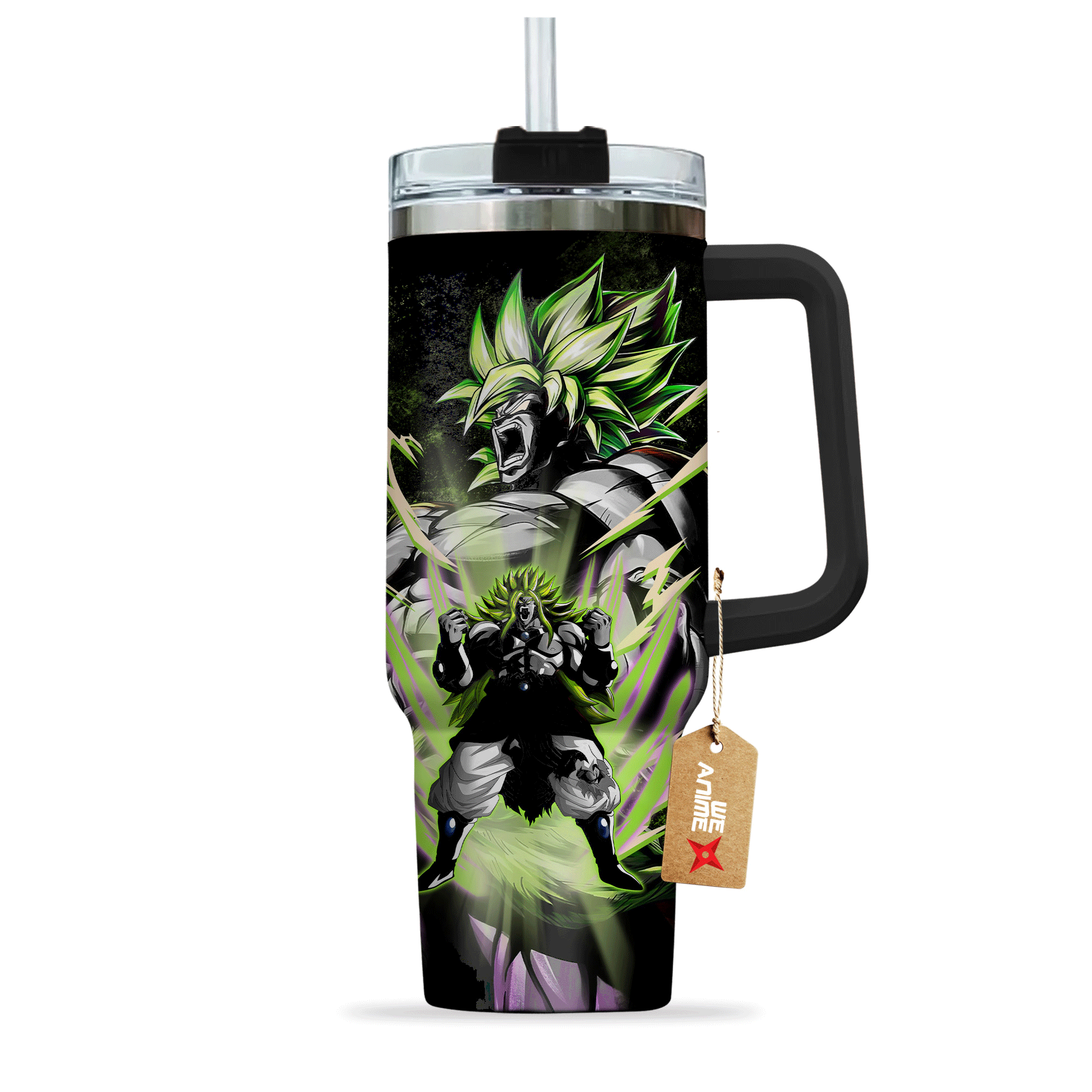 Broly Legendary Super Saiyan Dragon Ball Anime Custom Stanley Cup 40 oz 30 oz Tumbler With Handle