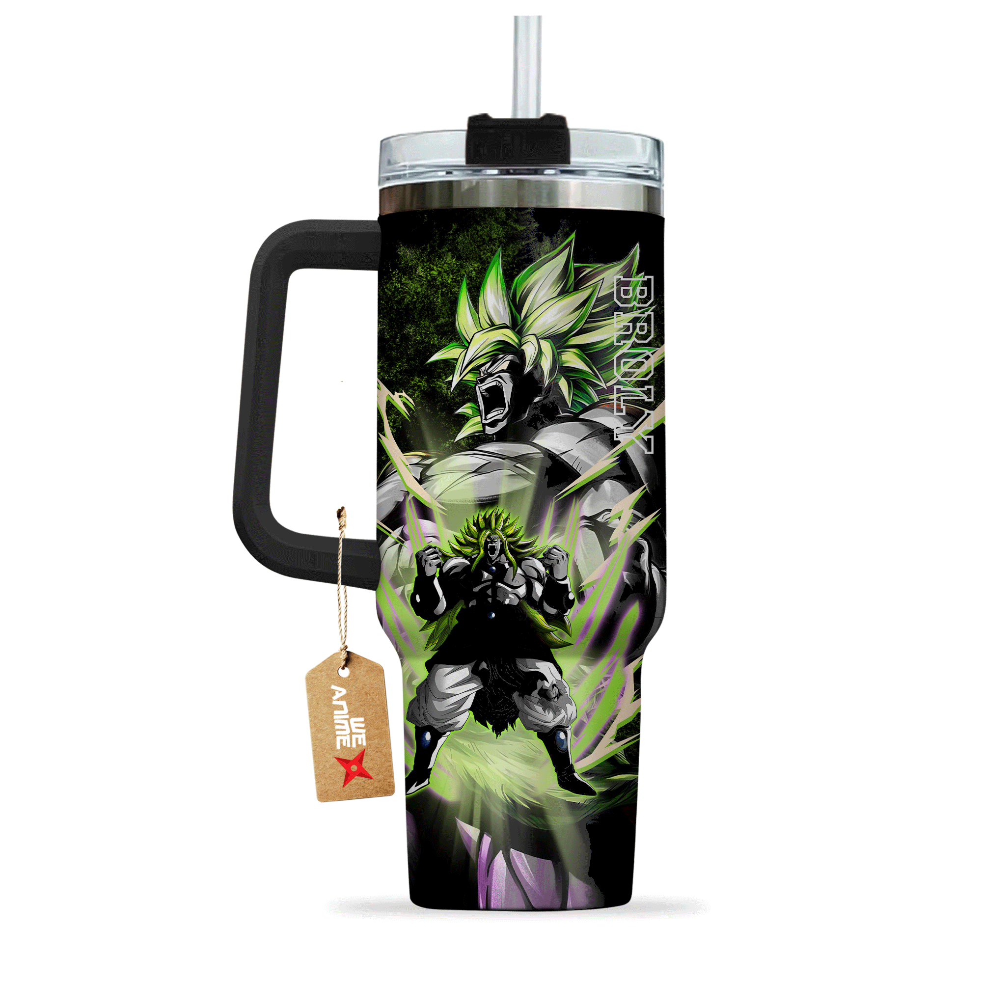 Broly Legendary Super Saiyan Dragon Ball Anime Custom Stanley Cup 40 oz 30 oz Tumbler With Handle