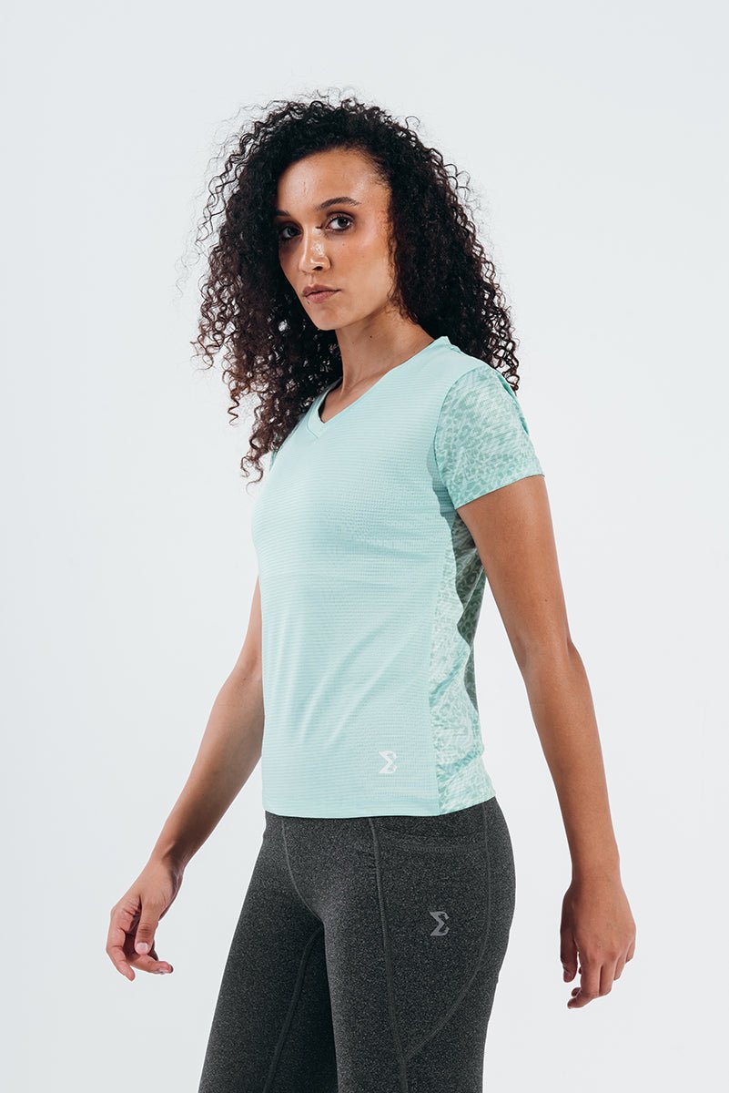 Brook Green Grace Gym Sport Workout Short Sleeve T-Shirt