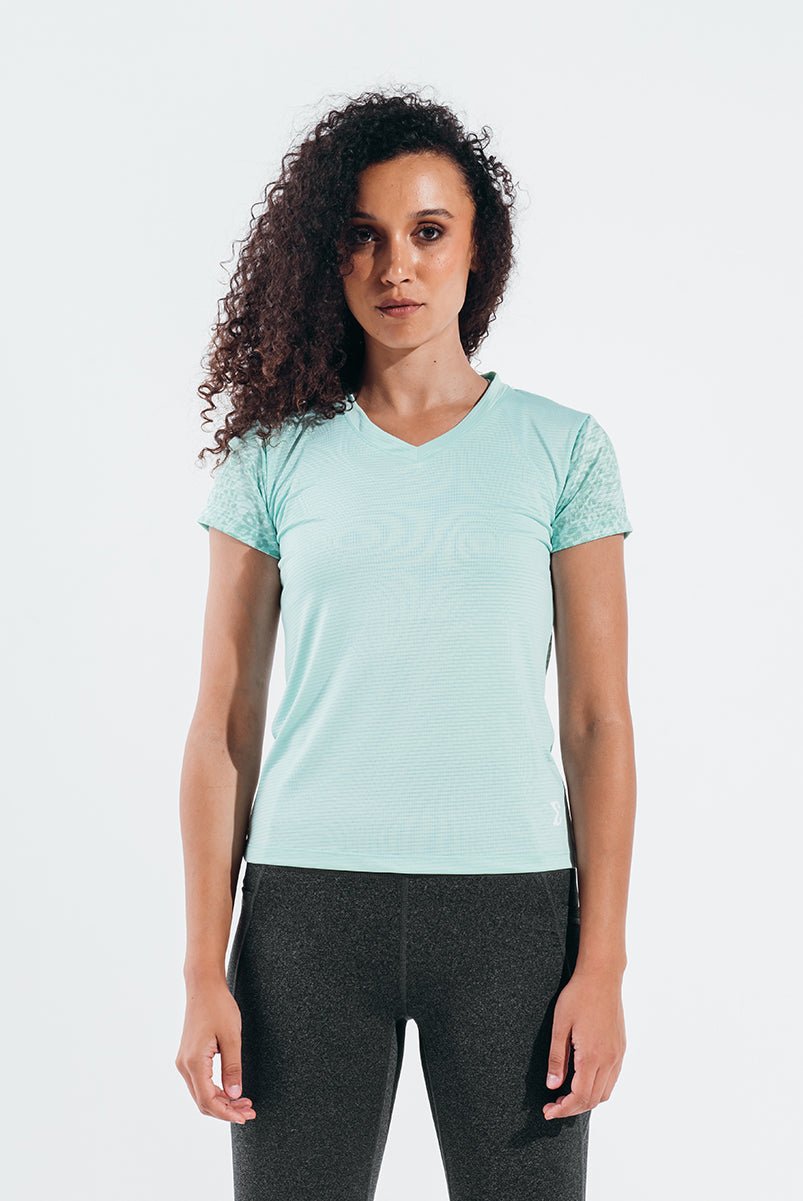 Brook Green Grace Gym Sport Workout Short Sleeve T-Shirt