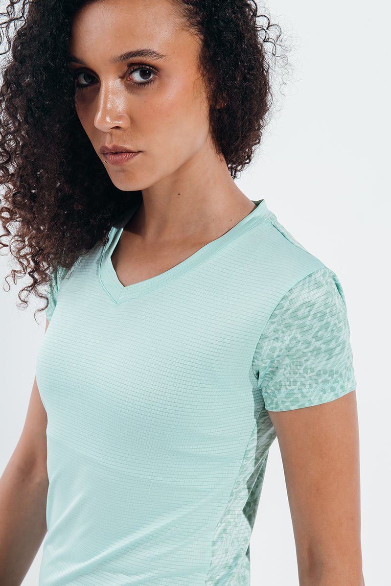 Brook Green Grace Gym Sport Workout Short Sleeve T-Shirt