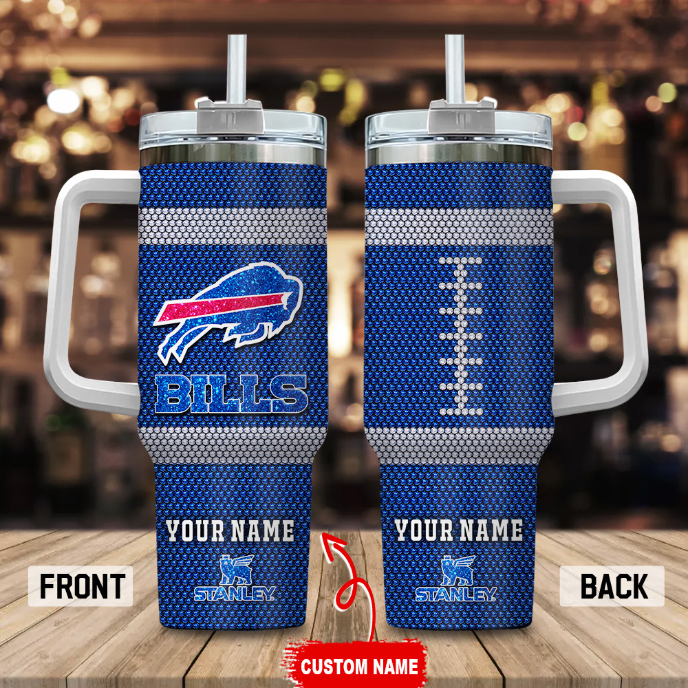 Buffalo Bills NFL Crystal Custom Stanley Cup 40 oz 30 oz Tumbler With Handle