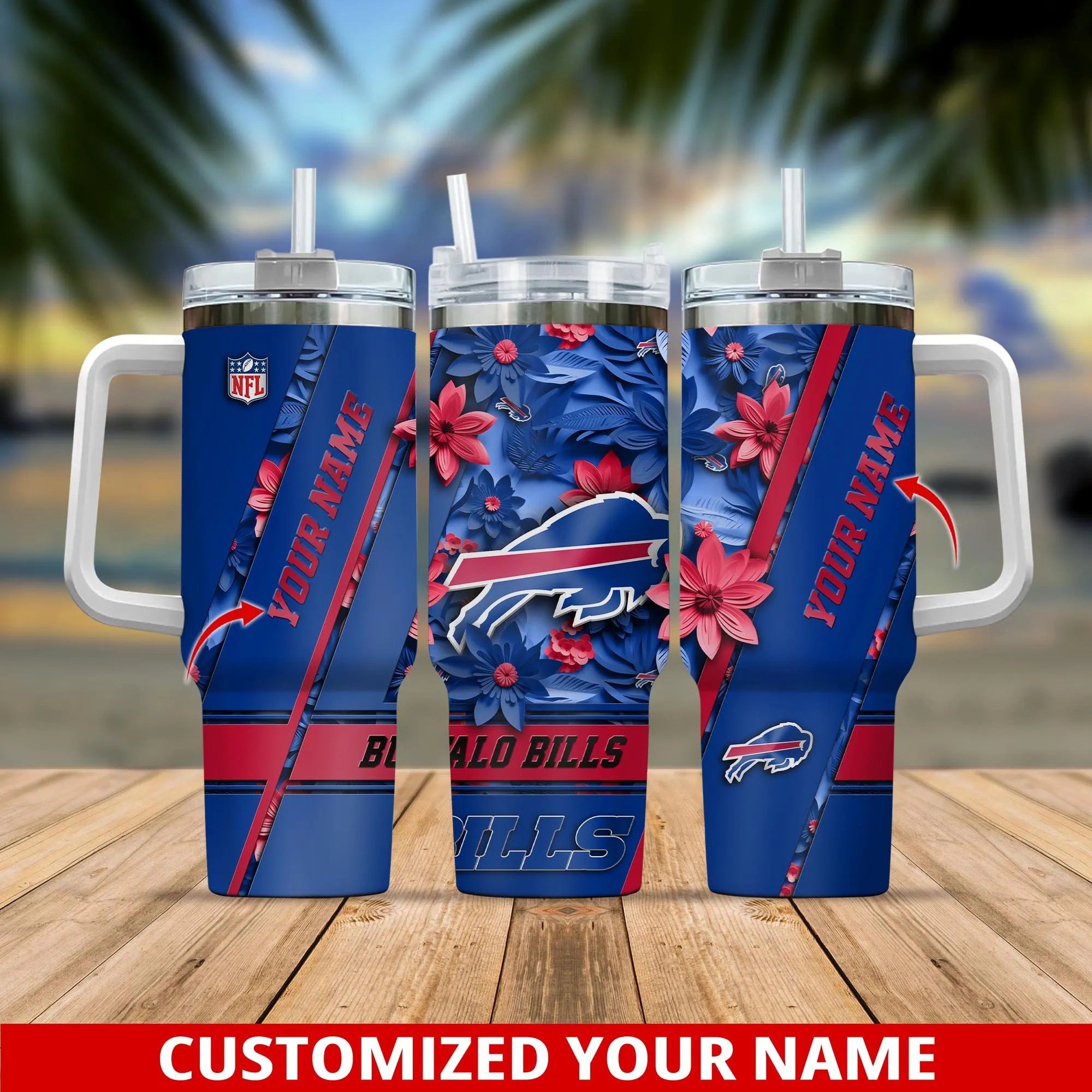 Buffalo Bills NFL Custom Stanley Cup 40 oz 30 oz Tumbler With Handle