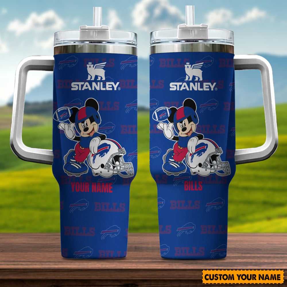 Buffalo Bills NFL Mickey Mouse Custom Stanley Cup 40 oz 30 oz Tumbler With Handle