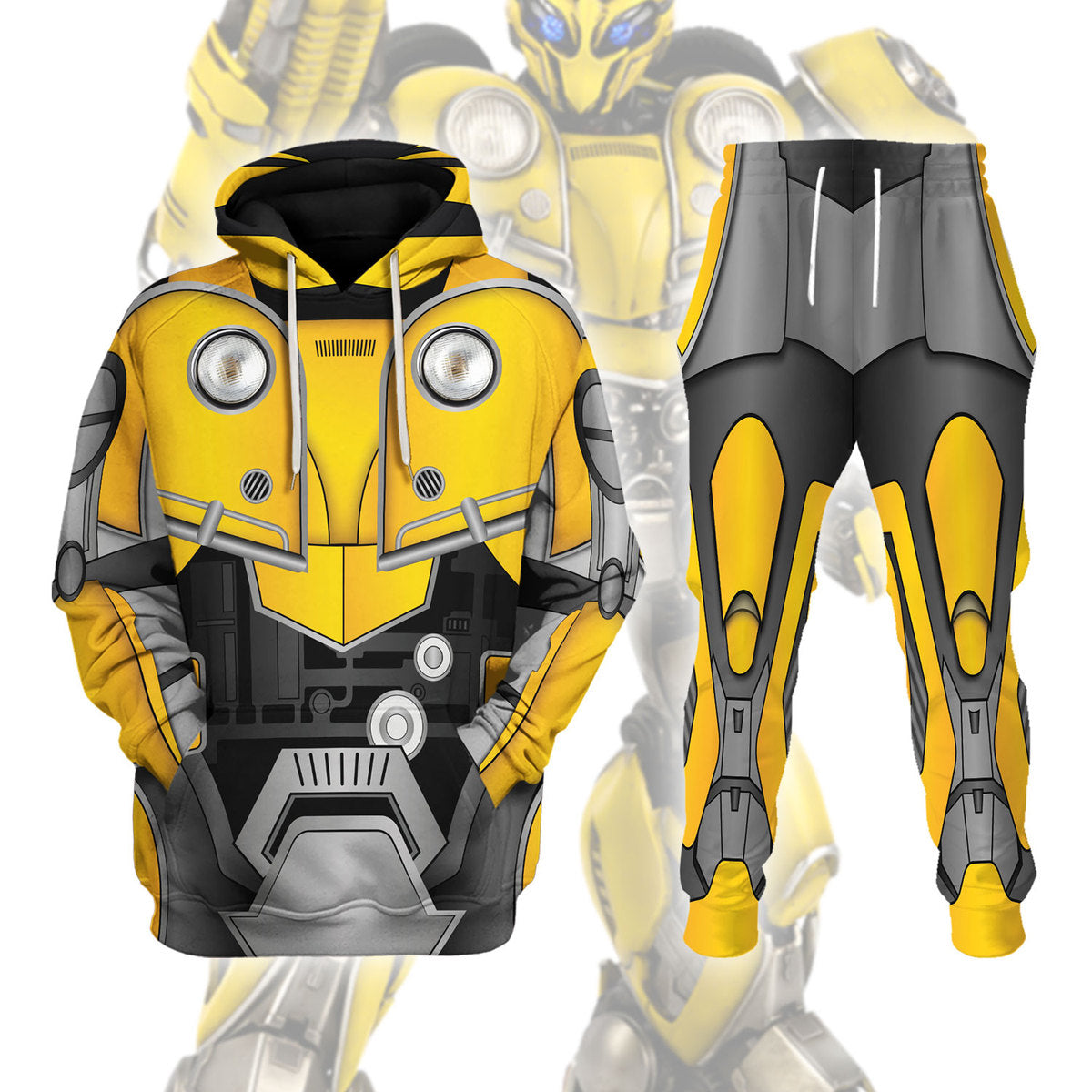 Bumblebee Costume Cosplay Hoodie Tracksuit - Stormmerch Exclusive