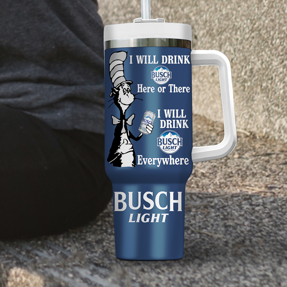 Busch Light Drinks Custom Stanley Cup 40 oz 30 oz Tumbler With Handle