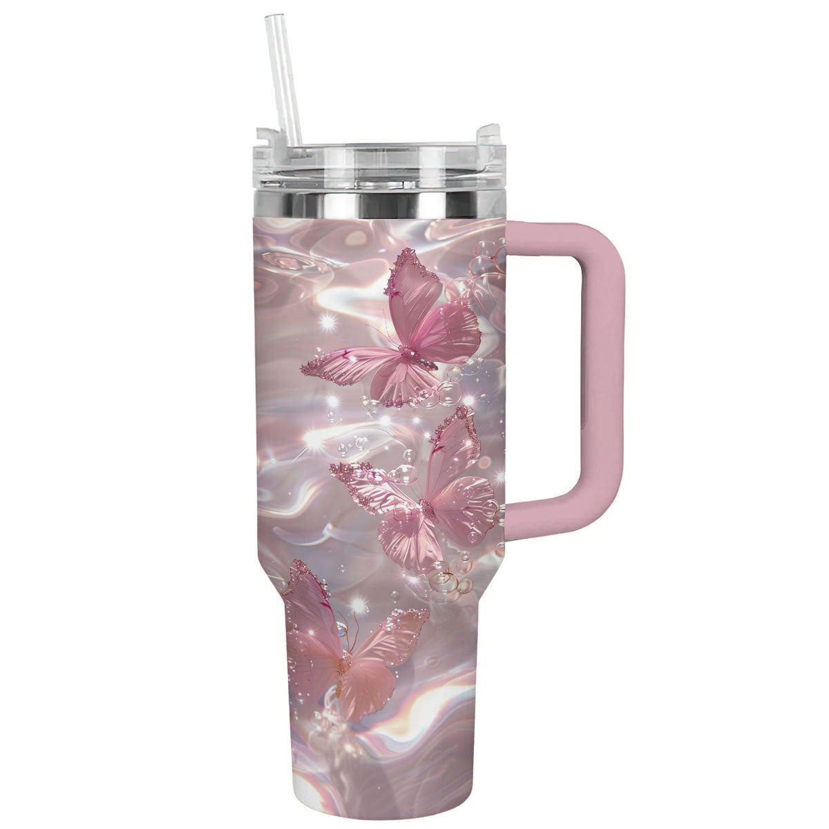 Butterfly Custom Stanley Cup 40 oz 30 oz Tumbler With Handle