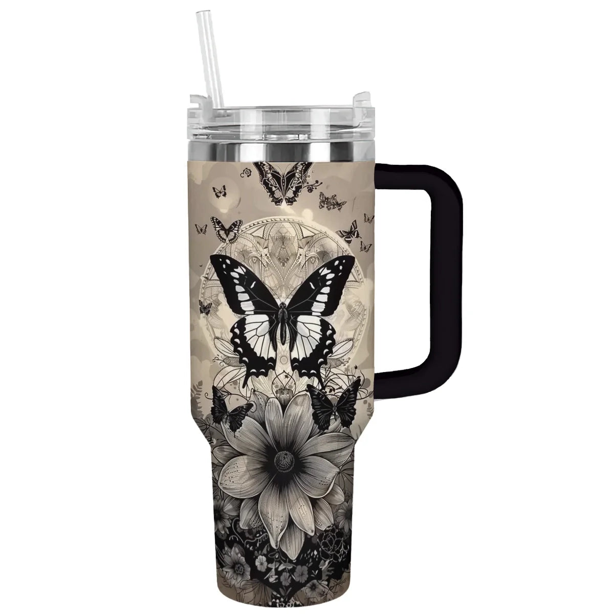 Butterfly Custom Stanley Cup 40 oz 30 oz Tumbler With Handle