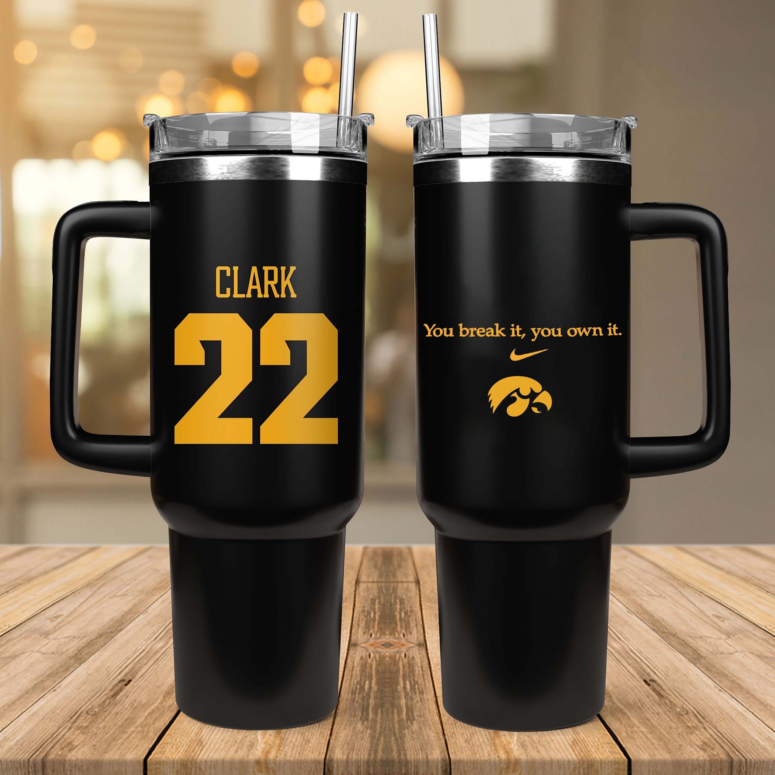 Caitlin Clark Iowa Hawkeyes Women’s Basketball NCAA Custom Stanley Cup 40 oz 30 oz Tumbler With Handle