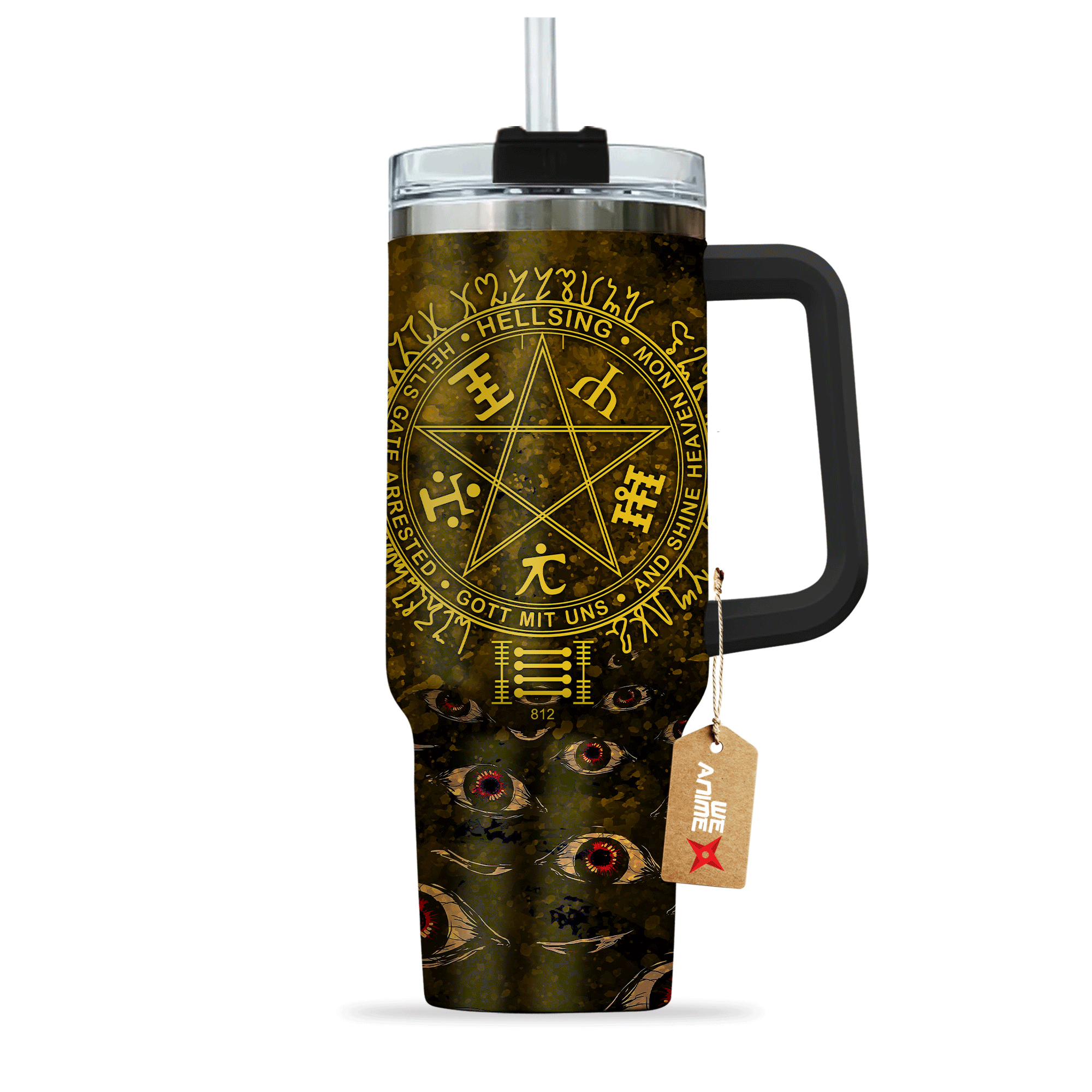 Captain Pip Bernadotte Hellsing Anime Custom Stanley Cup 40 oz 30 oz Tumbler With Handle