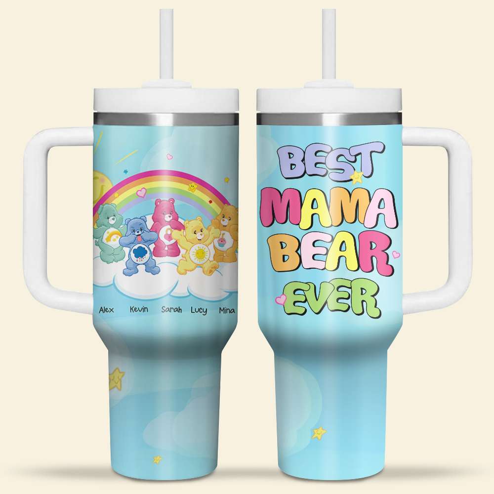Care Bears Mom Cartoon Custom Stanley Cup 40 oz 30 oz Tumbler With Handle